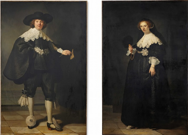 Top 10 Most Expensive & Famous Paintings In The World Portrait of Marten Soolmans and Portrait of Oopjen Coppit — Rembrandt